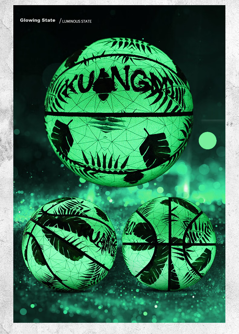 Kuangmi Basketball, Luminous Starry Sky Design, Indoor And Outdoor, Non-Slip, Wear-Resistant, Moisture-Absorbing, Cool, for Teenagers, Boys And Girls, Qixi Gift, Size 7 Ball 7