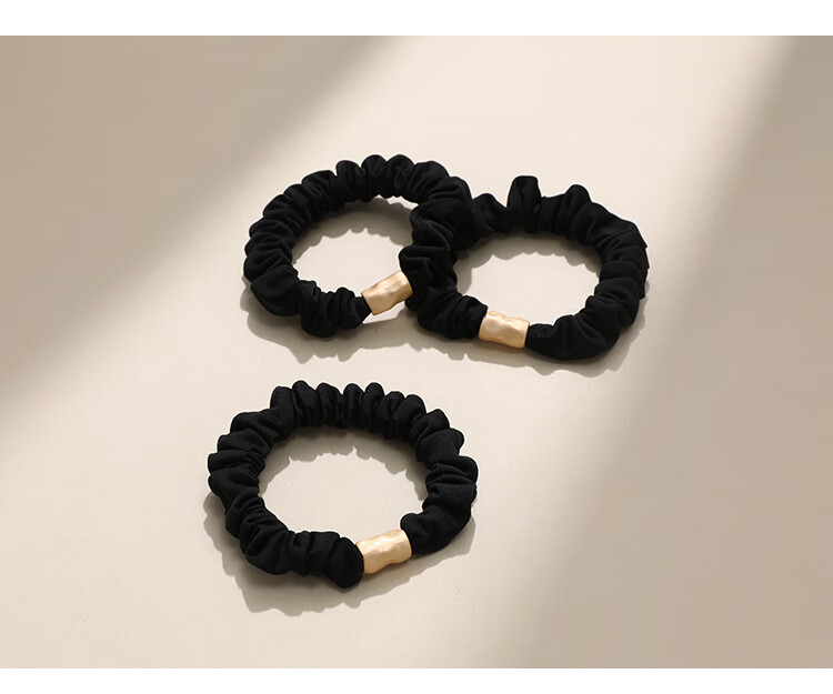 CHIMERA 3-Pack High Elasticity Ponytail Hair Ties Hair Bands for Bun Girls Birthday Gift 3