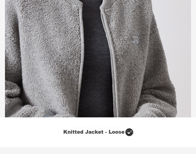 Navigare Women's All-Wool Knitted Short Jacket, Soft And Skin-Friendly, Baseball Collar, Casual Cardigan, 2331304501 5