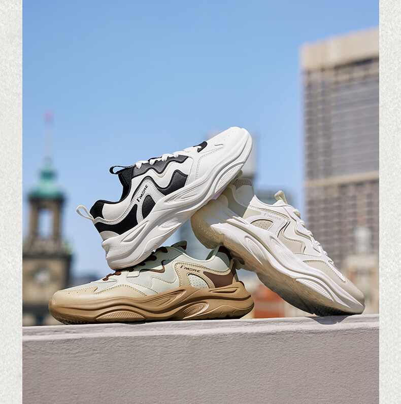 361° Men's Sports Shoes Horn Bag Height Increasing Retro Shock Absorption Running Casual Shoes Autumn Winter 672536781-2 10