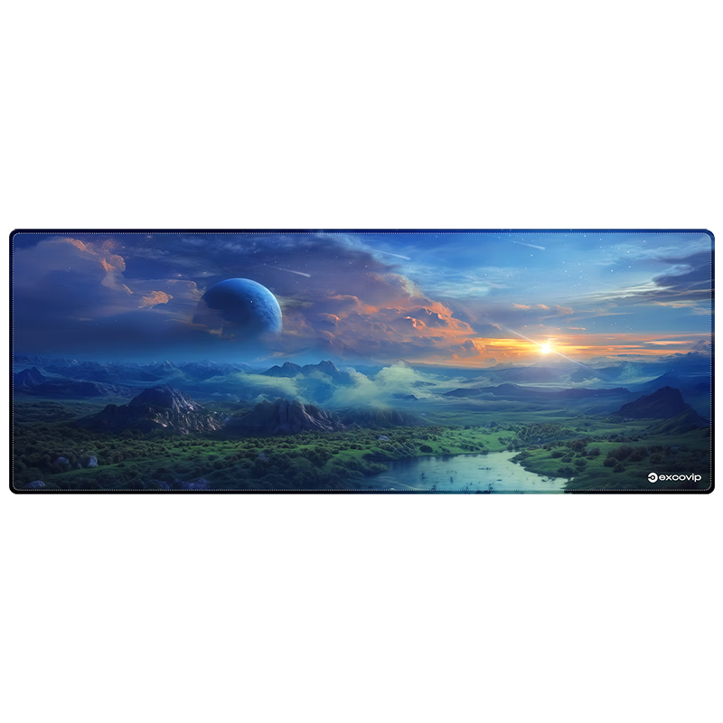 EXCO Sky Oversized Mouse Pad Large Gaming Desk Mat Keyboard Pad Thickened FPS Computer Mat 0569
