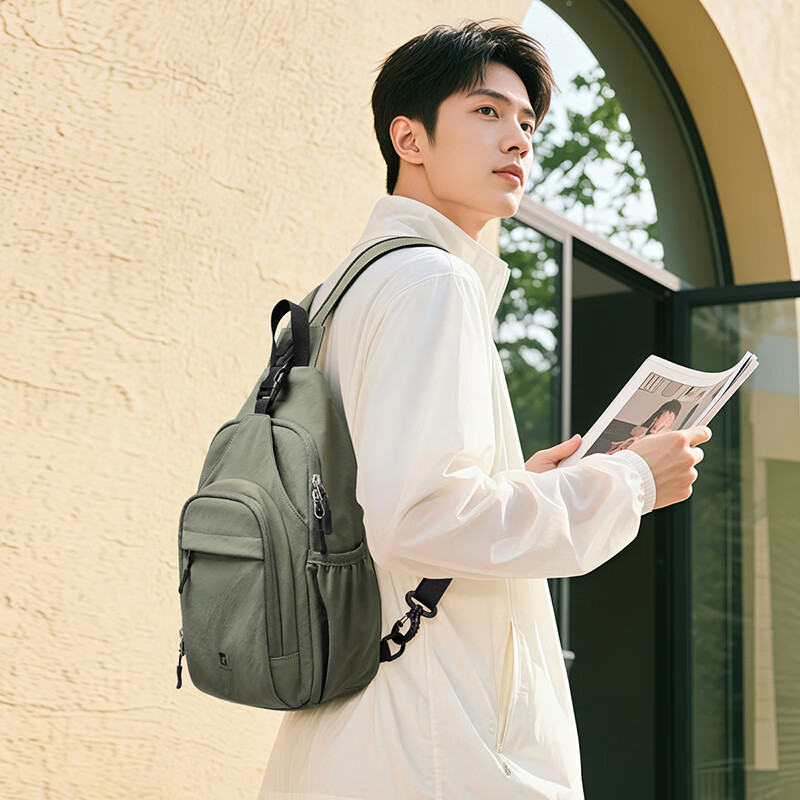GOLF Lightweight Dual-Shoulder Backpack Casual Chest Bag Unisex Crossbody Large Capacity Outdoor Sports Cycling Shoulder Multi-Use Bag