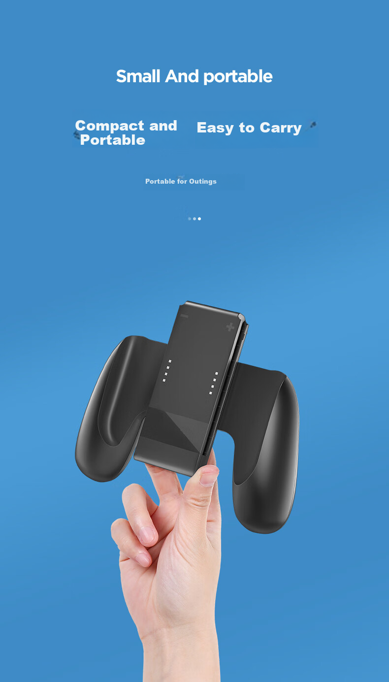 Yisika Switch Game Controller Charger, Play While Charging, Joy-Con Controller with Non-Slip Grip, Compact And Portable, Mobile Game Accessory, E-Sports Switch Accessory 3