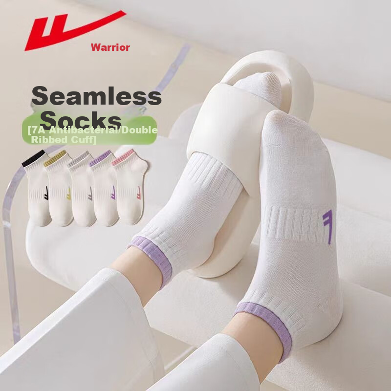 Huili Women's Summer Short Socks, 7A Grade Antibacterial And Odor-Resistant Socks, Breathable Boat Socks, Cotton Socks, Sports Socks for Ladies, 6 Pairs