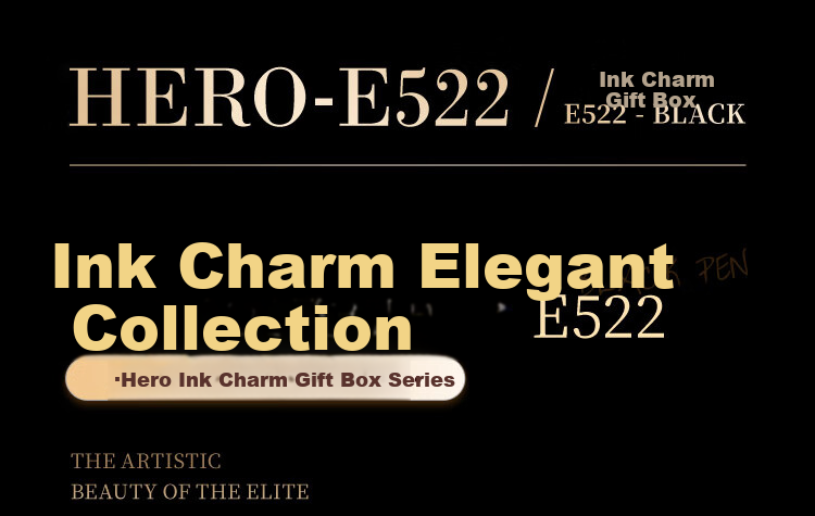HERO Graduation Gift 3-in-1 Fountain Pen Signature Pen with Fine/Nib/Calligraphy Nib Graduation Student Birthday Gift for Men and Women E522 Moyun Elegant Collection Gift Box 1