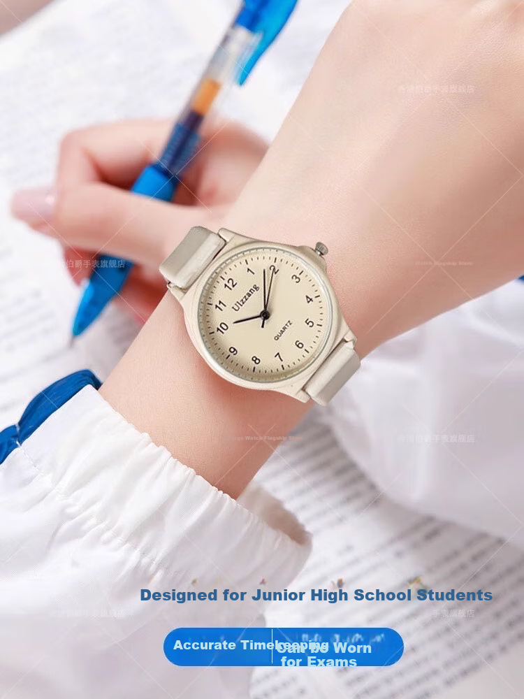 GEORGCOUNT Stylish College Style Women's Watch 2025 New Model Silent Waterproof Quartz Watch for High School and Middle School Students Exam Use 2
