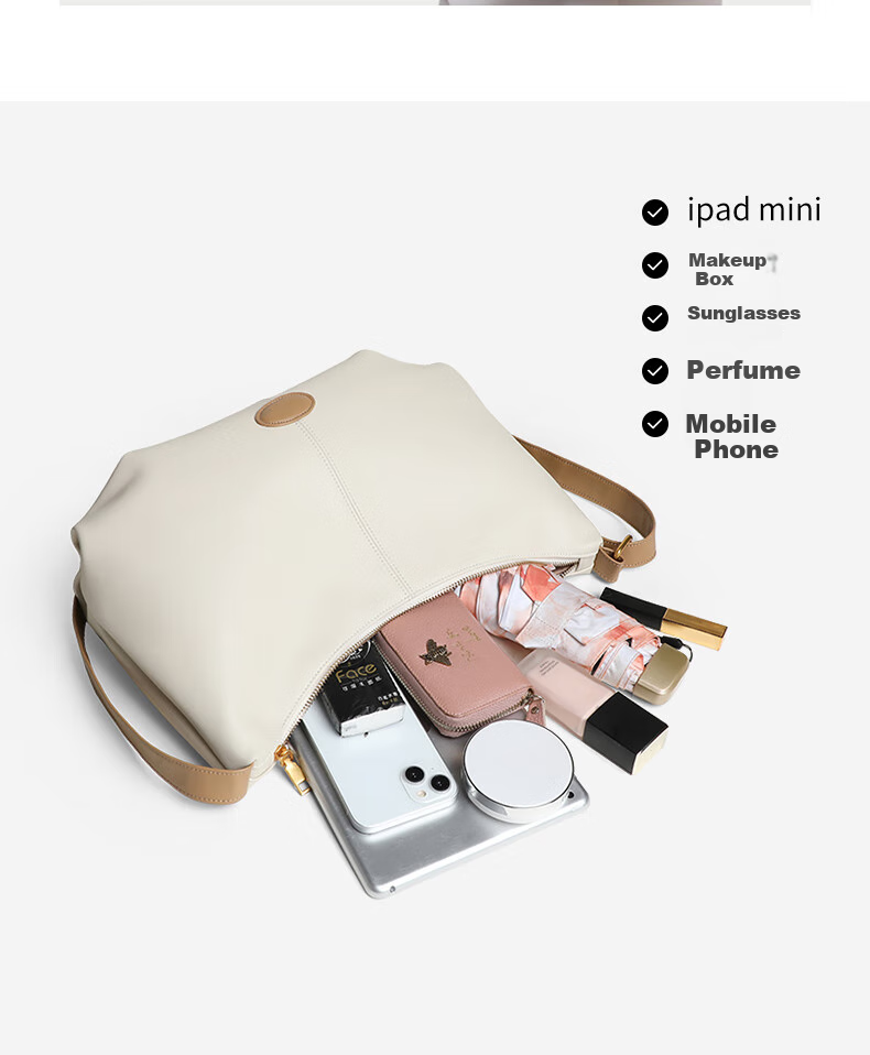 C.BANNER Leather Handbag, Women's Shoulder Crossbody Bag, Light Luxury Versatile Underarm Bag, Birthday Mother's Day Gift, Practical Present for Mom 4