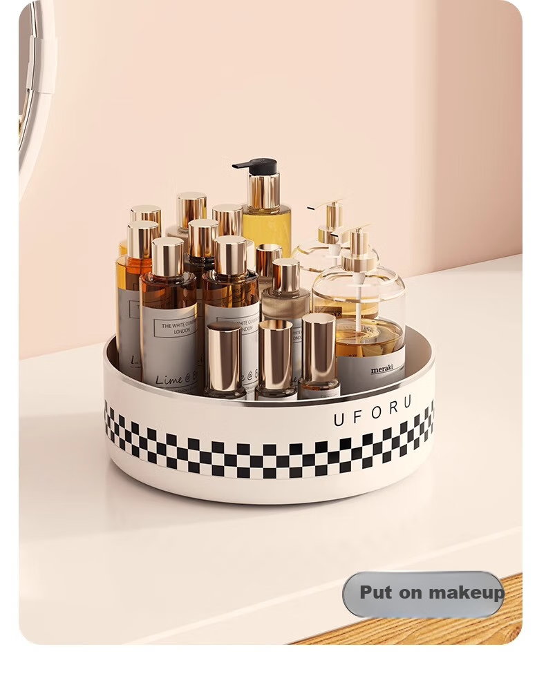 Jiadu Rotating Condiment Storage Rack, Countertop Multifunctional Oil, Salt, Sauce And Vinegar Seasoning Organizer Box 19