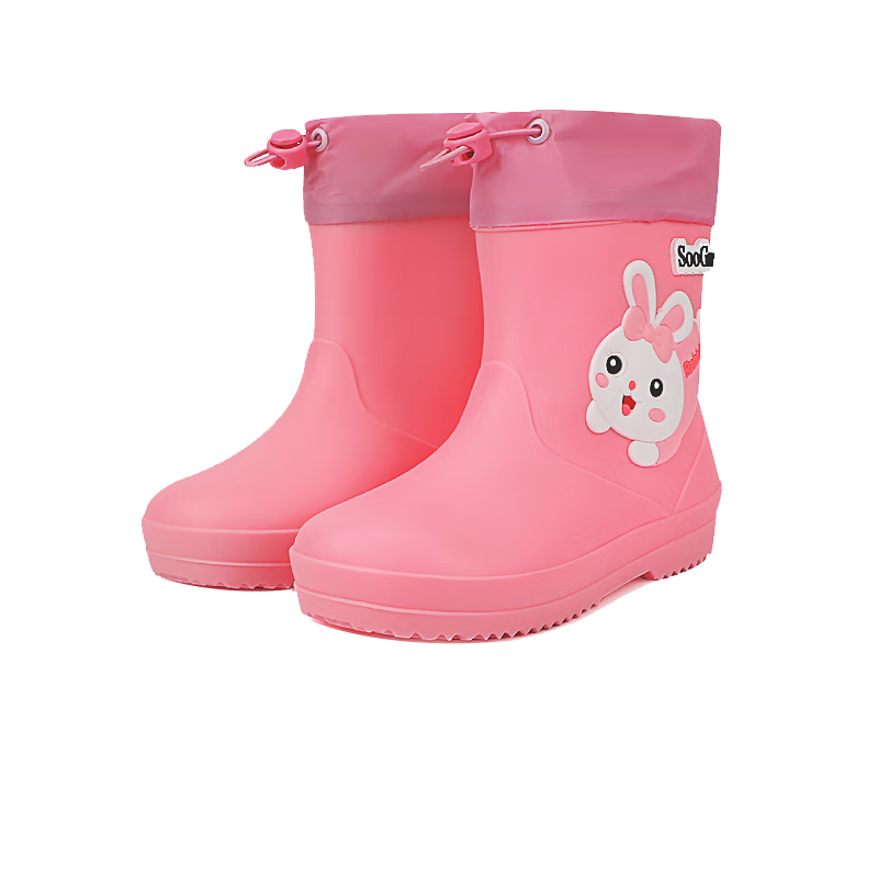 SooGree Kids Waterproof Non-Slip Durable Rain Boots Cute Cartoon Splash-Proof Outdoor School Shoes for Boys and Girls 11
