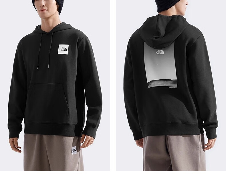 The North Face Men's Hoodie 25 Autumn Winter New Outdoor Hiking Sports Travel Casual Printed Pullover 8F0Q 4