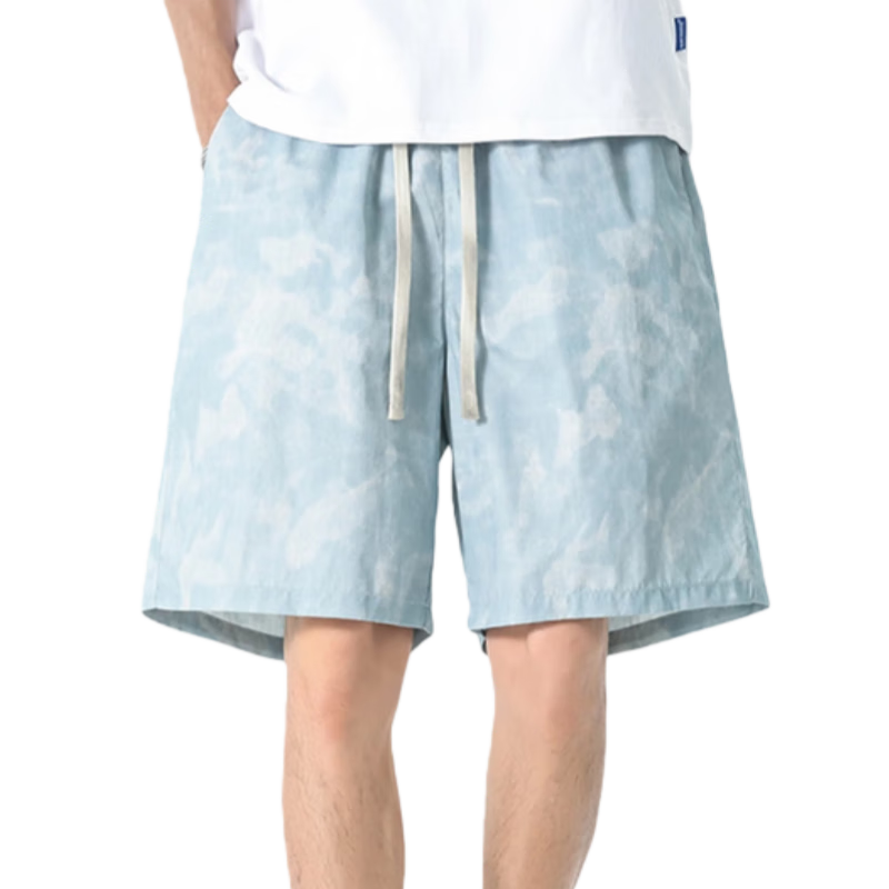 LangSha Men's Summer Breathable Lightweight Loose Casual Outdoor Quick-Dry Running Fitness Ice Silk Shorts