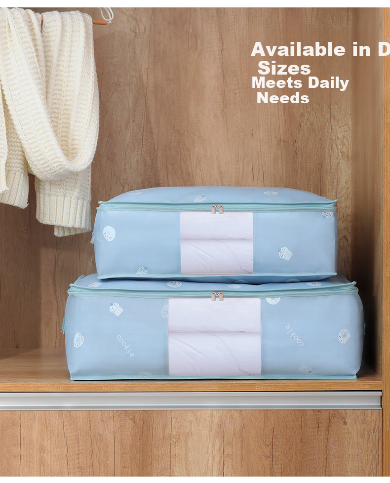 Baicaoyuan Storage Bags for Clothes And Quilts, Moving Packing Bags, Large Dinosaur Design, Extra Large Size, Pack of 2 11