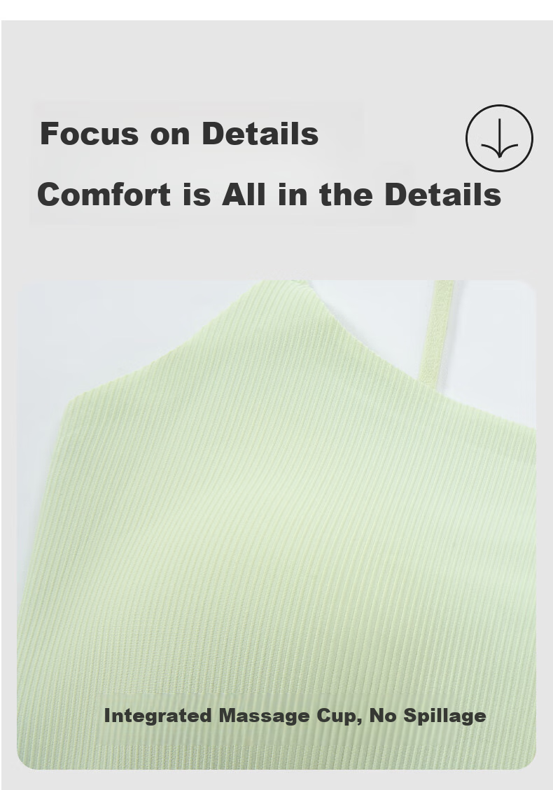 Bandgewoo Camisole for Women with Built-In Bra Pads, Seamless Underwear, Beautiful Back Design, Thin Straps, Anti-Exposure Bralette, Inner Wear 9