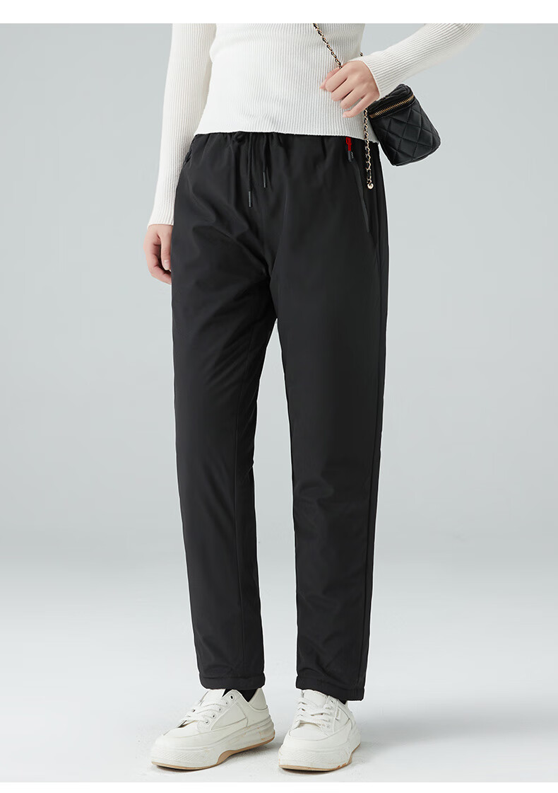 LangSha Women's -30°C Fleece-Lined Lamb Wool Ski Pants Windproof Thick Thermal Snow Pants for Northeast Snow Region 11