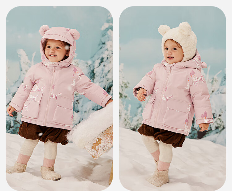 Minibala [Three-proof] Kids Boys and Girls Thickened Down Jacket Baby Winter Down Coat 2025 12