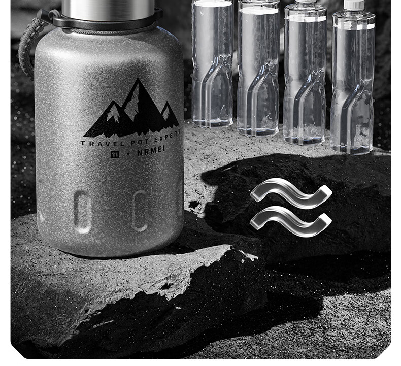 NRMEi Large Capacity Insulated Water Bottle for Men with Tea Separation, Portable Outdoor Sports Thermos Flask 3