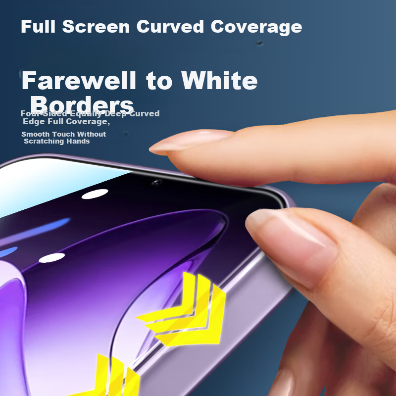 LLUNC [2-Pack] Privacy Screen Protector for OPPO Reno13, Full Coverage Ultra-Thin Tempered Glass Film, Anti-Peeping, Anti-Fingerprint, Shatterproof, Eye-Friendly Phone Screen Protector