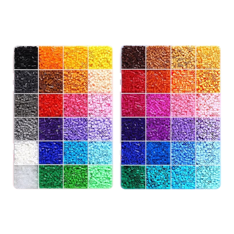 Danmiqi 48-Color Perler Beads DIY Set 3D Colorful Perler Beads Children's Handmade Craft Tool Kit Gift