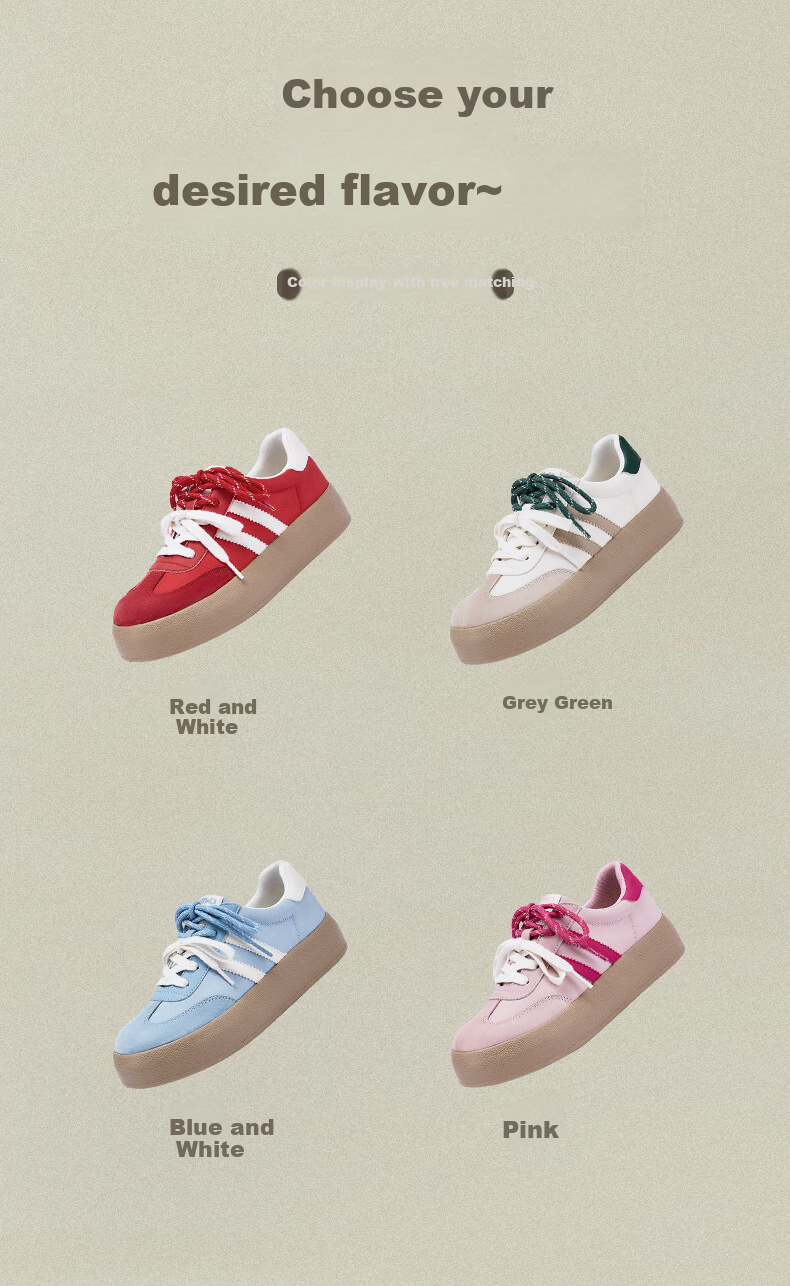 Hotwind Mall Same Style Classic Retro Training Shoes, Versatile Commuter Women's Shoes, Breathable Comfortable Thick-Soled Sneakers, White Shoes 2