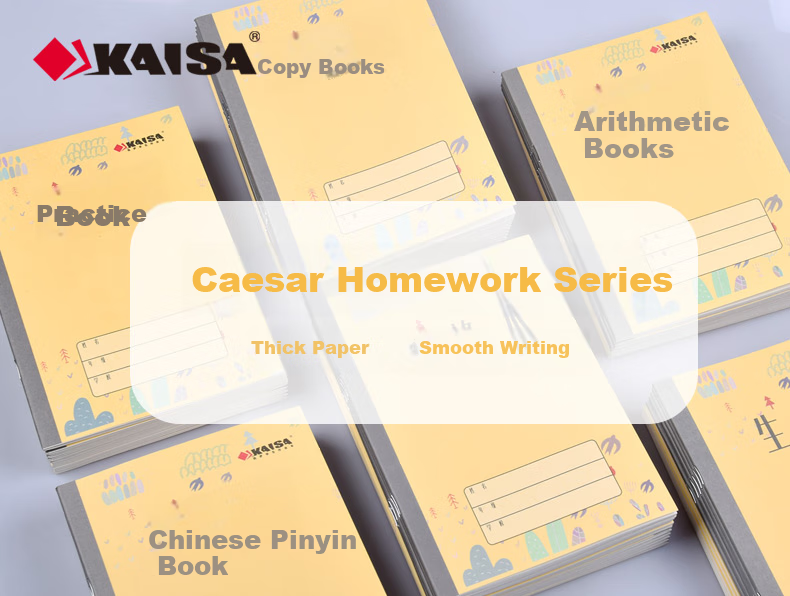 [Back to School Essential] KAISA Exercise Notebook, 22K 20 Sheets Thick Paper Soft Copybook, 5-Pack for Math And Chinese Homework, KSP-0031 1