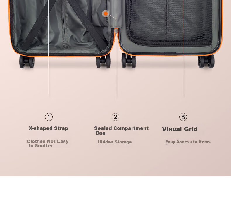DELSEY French Ambassador Luggage Suitcase Travel Case Carry-On Large Capacity Unisex Trolley Case 6