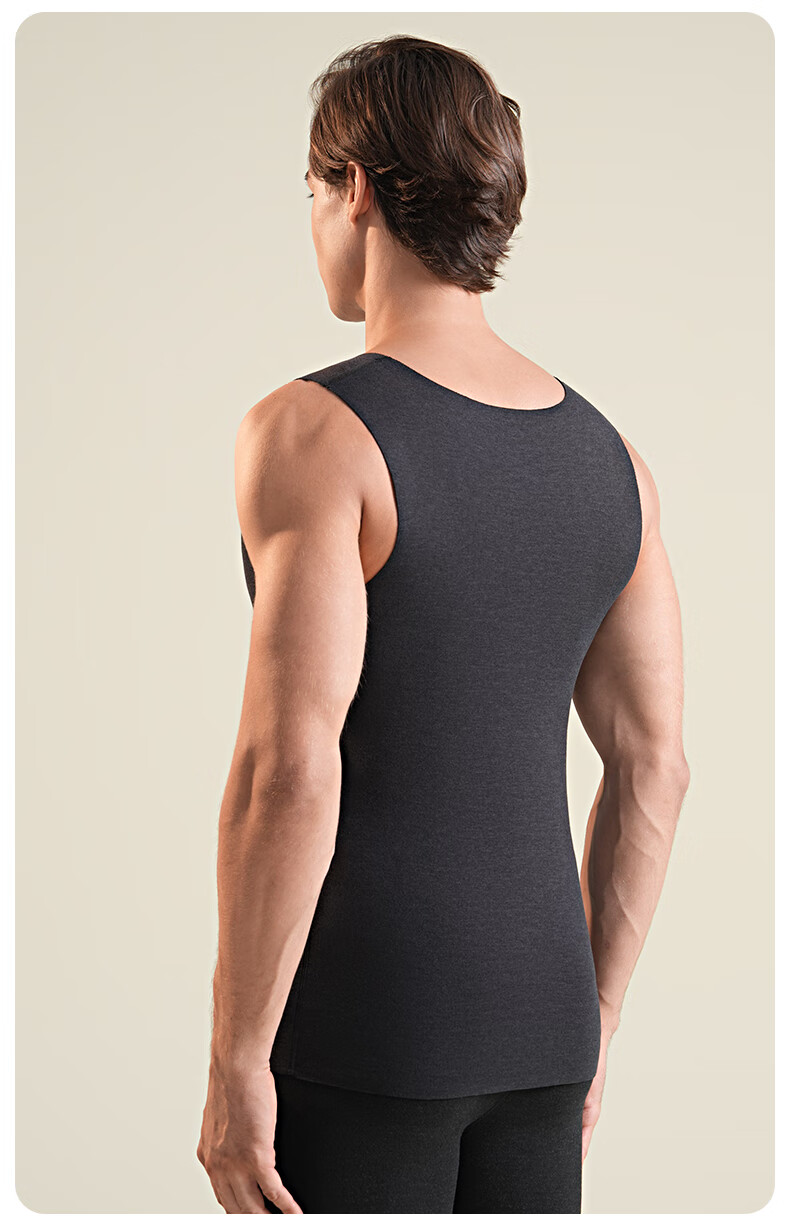 MiiOW Seamless Thermal Wool Waist Support Innerwear Fleece-Lined Thickened Vest Sleeveless Jacket Autumn Winter 14