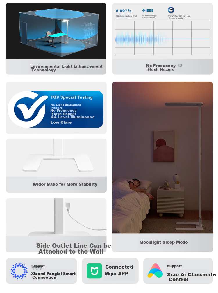 JD Original Giraffe Lite2 Floor Lamp, Eye-Protecting Study Desk Lamp with Motion Sensor Switch, Standing Lamp 3