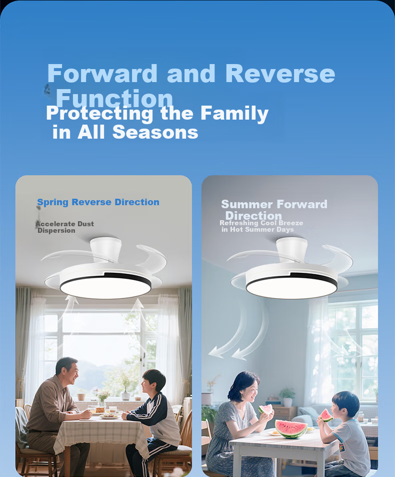 HP Fan Light Pure Eye Protection Invisible Fan Blades Dining Room Remote Dimming Integrated Ceiling Fan Light Zhongshan Lighting Zhenzhiguang 19