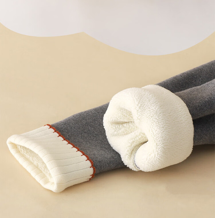 BOBDOG Kids Fleece-Lined Thermal Leggings Winter Warm Girls Outerwear Pants Baby Plush Cotton-Lined Tights 2