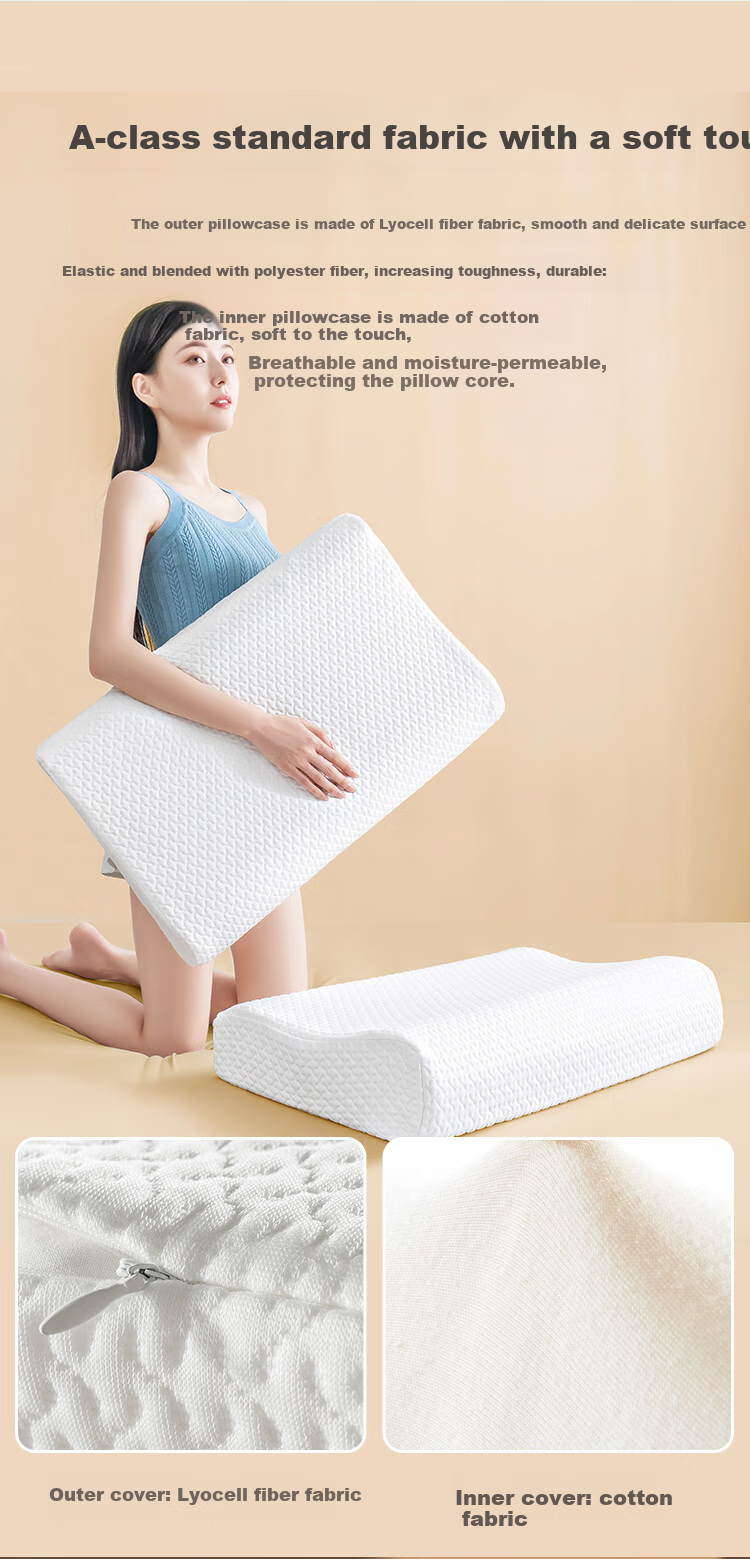 JD Original Shufu Lei Top Luxury Tra Lei Craftsmanship 93% Latex Pillow Wave Cervical Pillow Thai Natural Latex 11