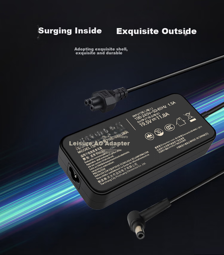 Youpin Mechanical Revolution Aurora Pro Aurora X World-Class Jiaolong 5/7/16 Pro Laptop Charger, 19.5V11.8A 230W, ASUS Shenzhou Notebook Power Adapter Cable 2
