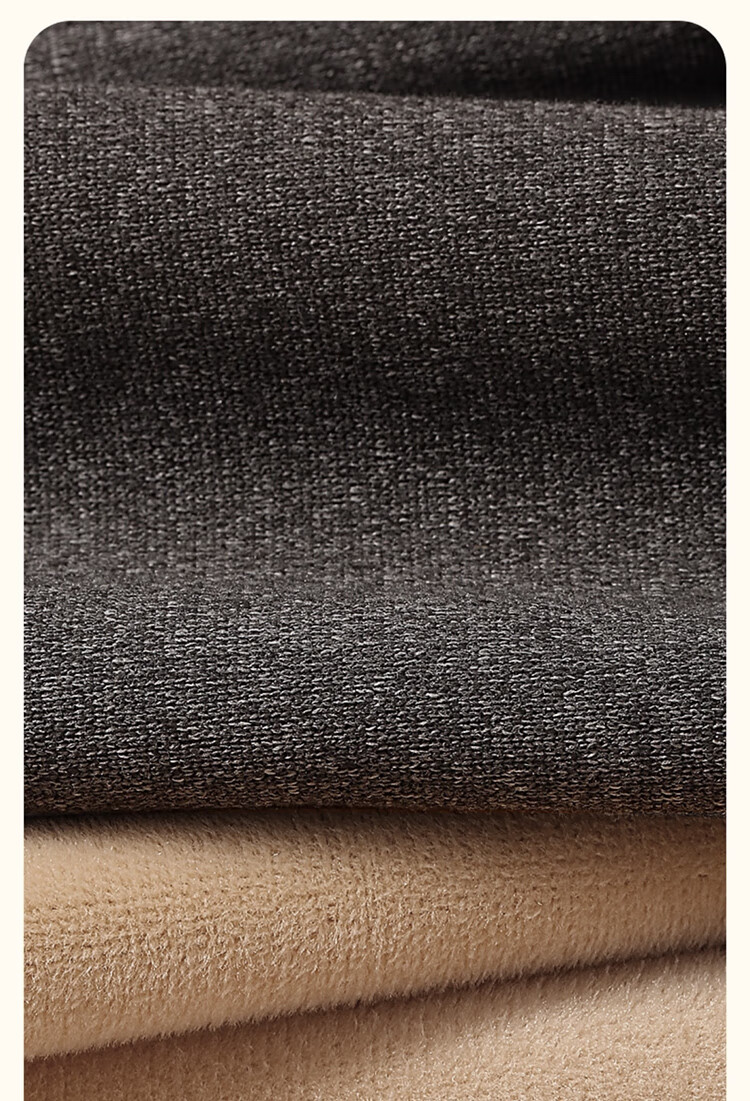 Nanjiren Men's Thermal Underwear, Double-Layer Knee Protection Patch, Thickened Base Layer Pants, Autumn And Winter Warm Single-Piece Cotton Trousers, Dark Heather Gray, Size L 14