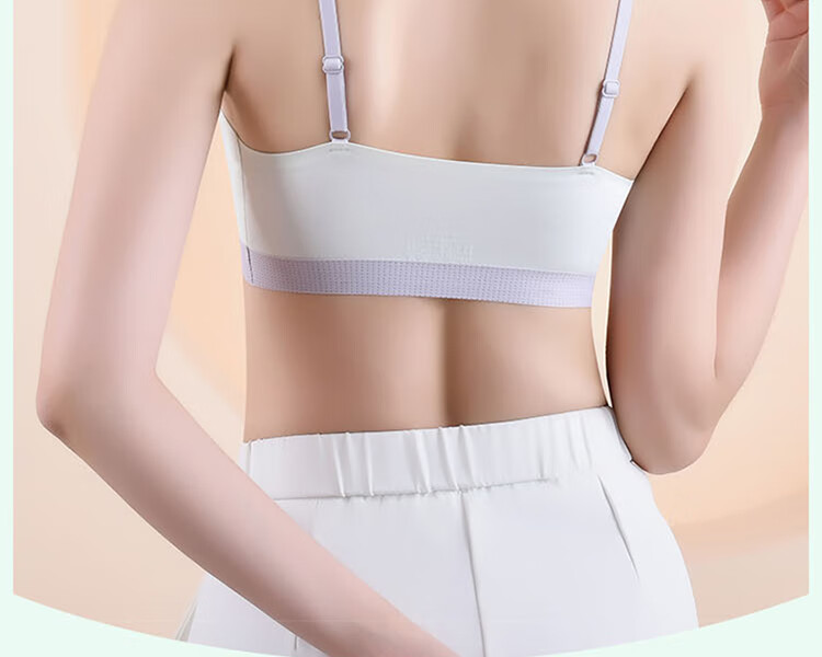 FitonTon Teen Girls Developmental Underwear 13-Year-Old High School Girls Children's Vest Sports Shockproof Junior High School Student Girls Bra 14
