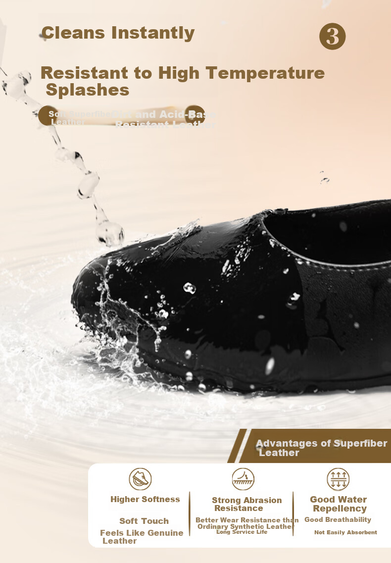 Chuwang Women's Flat Chef Shoes, Waitress Standing Work Shoes, Non-Slip Soft-Soled Kitchen Shoes, 2005 Black, Size 40 9