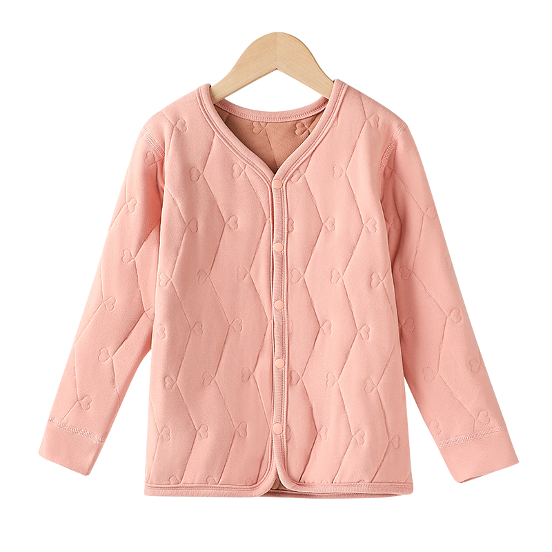 Hodo Thermal Underwear School Uniform Base Layer Winter Kids Warm Jacket Cotton Padded Coat for Girls Elementary and Middle School Students
