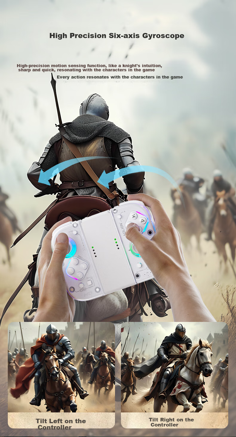 Aolion J20Pro Knight Switch Controller JoyCon Split Controller HD Vibration NS2 Wireless Bluetooth Macro Programming Pokémon ZA Mario Party NFC Left and Right Game Controller 11