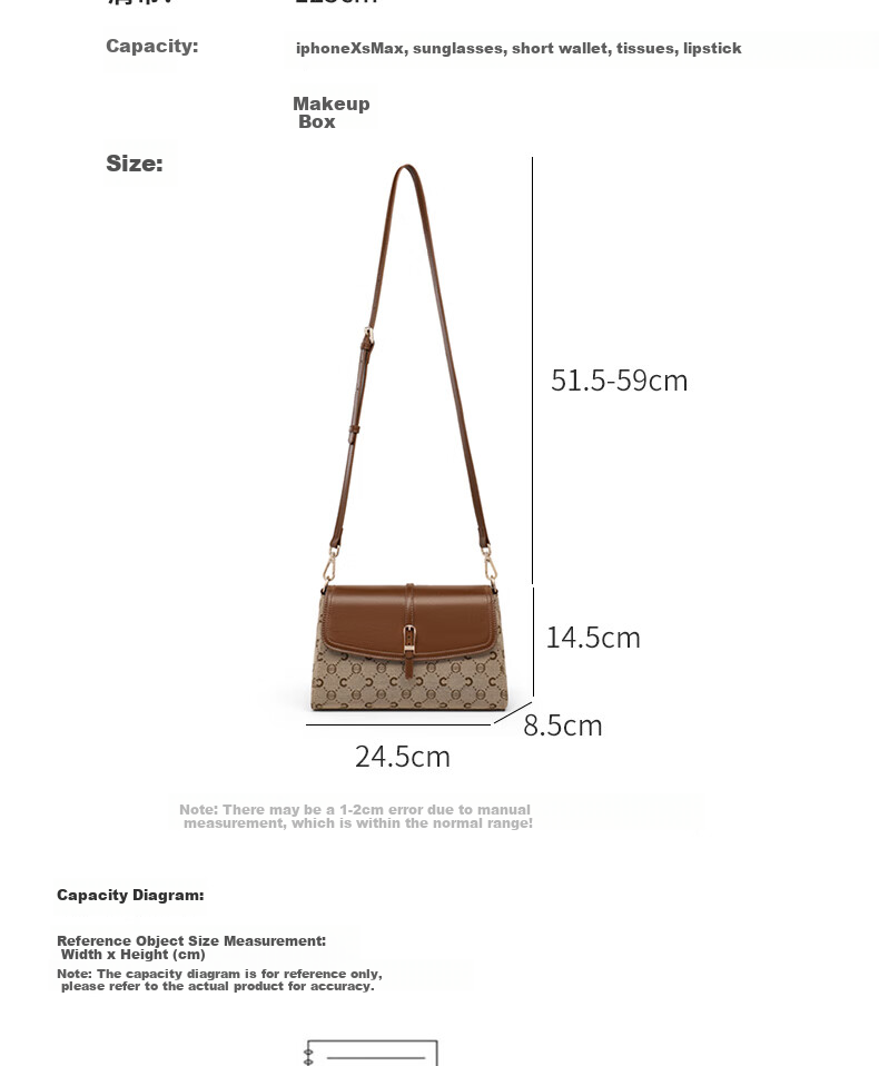 C.BANNER Women's Handbag, Crossbody Bag, Shoulder Bag, Monogram Phone Pouch, Practical Commuter Bag, Brand Birthday Gift for Girlfriend on May 20 8