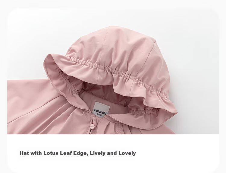BALABALA BalaOne Baby Girl's Hooded Jacket, Autumn Outerwear, Windproof And Water-Resistant, 208325105004 4