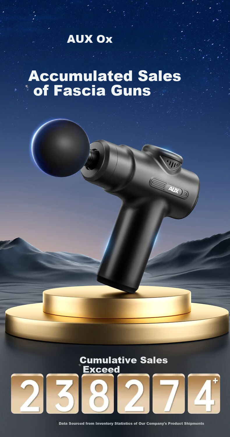 AUX (AUX) Mini Massage Gun for Fascia Relaxation, Professional-Grade Home Use Sports Massage Device for Waist, Back, Shoulder, Neck Massaging, Practical Gift for Parents on Mid-Autumn Festival And National Day 1