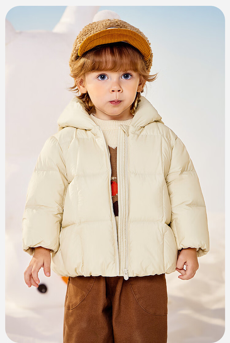 Minibala Kids Unisex Three-Proof Down Jacket Baby Goose Down Warm Coat 2025 Winter 7