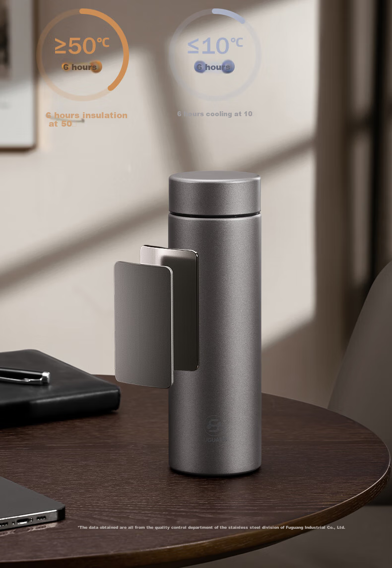 Fuguang Insulated Mug, Titanium Cup with Tea Infuser, Water Bottle for Men And Women, Pure Titanium Teacup, Outdoor Gift Box, Pure Titanium Thermos Cup 14