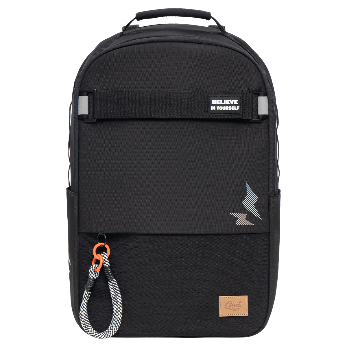 Gmt for Kids Middle And High School Student Backpack, Elementary School Large Capacity Backpack, Middle School Spine-Protecting Shoulder Bag for Grades 5-6, Male Black Solid Color