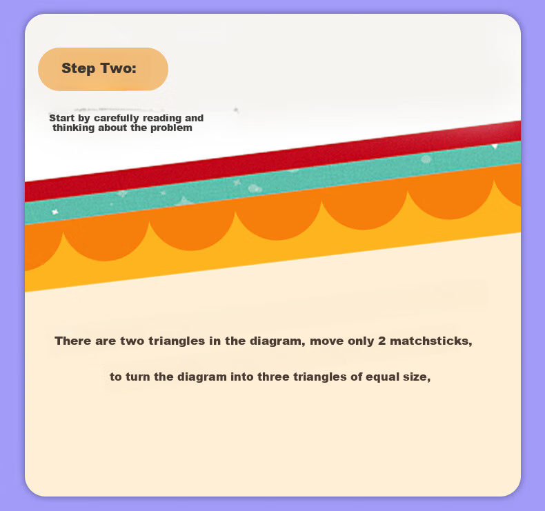 Fuhaier Math Thinking Matchsticks Teaching Aid Board Game for Boys And Girls, Concentration Training Children's Educational Toy Birthday Gift 3
