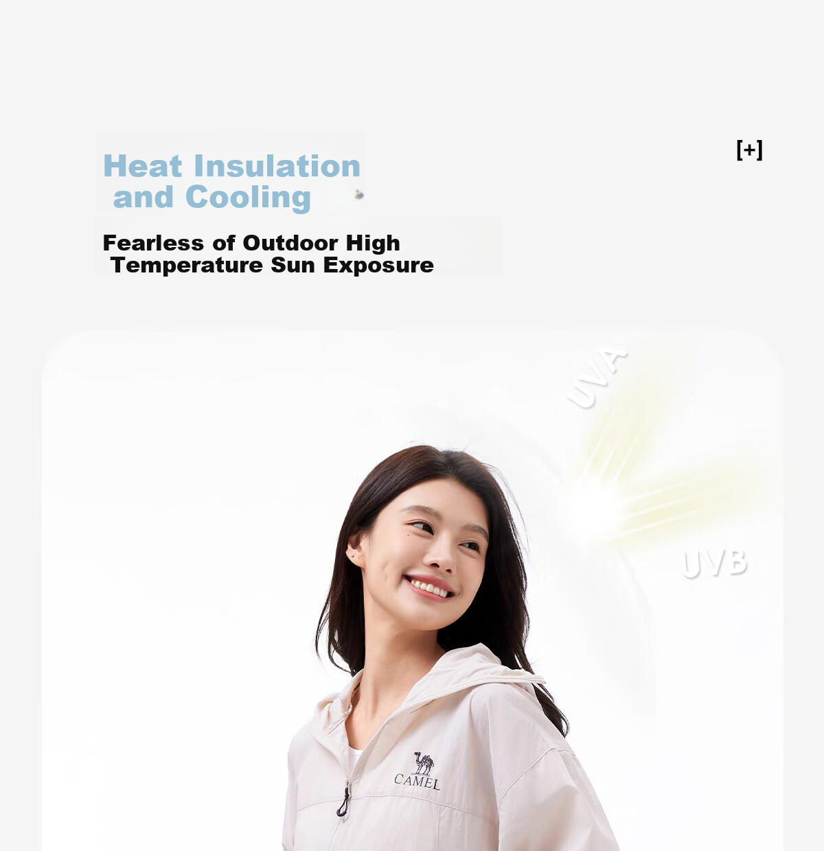 CAMEL Outdoor UV Protection Jacket for Men And Women, Lightweight Breathable Sun Protection Coat A35BAFO082 2XL 10