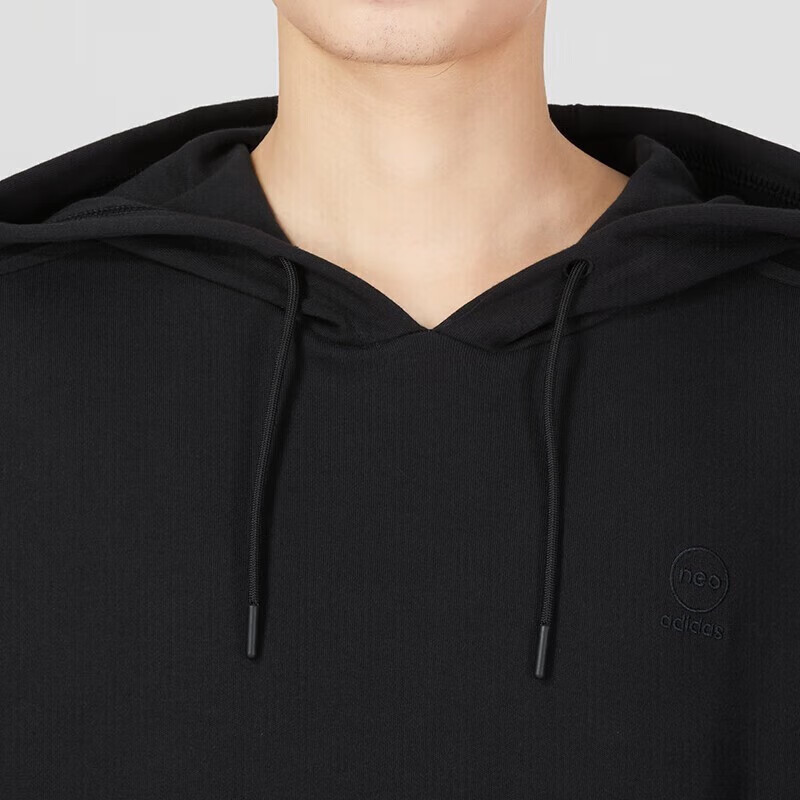 Adidas Neo Men's Sports Casual Hoodie Pullover Sweatshirt IA6894 Black S 3