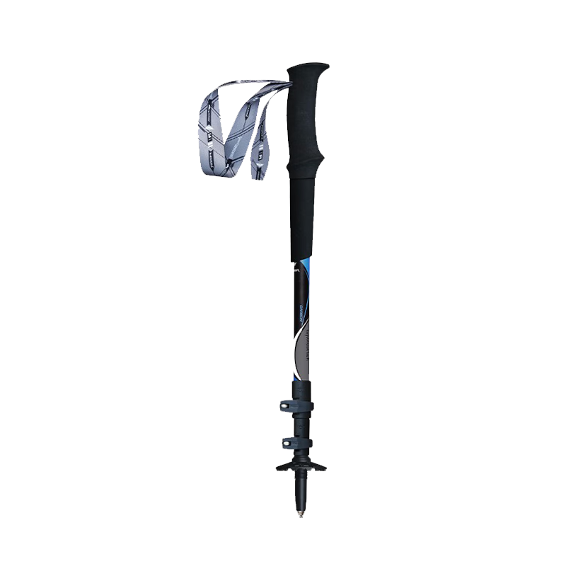 Pioneer Tenglongxing 1 Series, Hiking Pole T700 Grade Carbon Fiber Ultra-Light Three-Section Telescopic Outdoor Walking Stick Cane, Blue