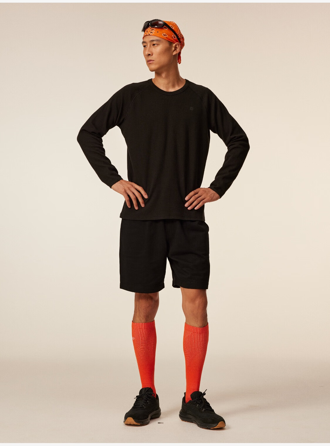 Keep Men's Sports T-Shirt Autumn Winter Fitness Waffle Breathable Anti-Pilling Textured Running T-Shirt K100 Roaming Home 8693 15
