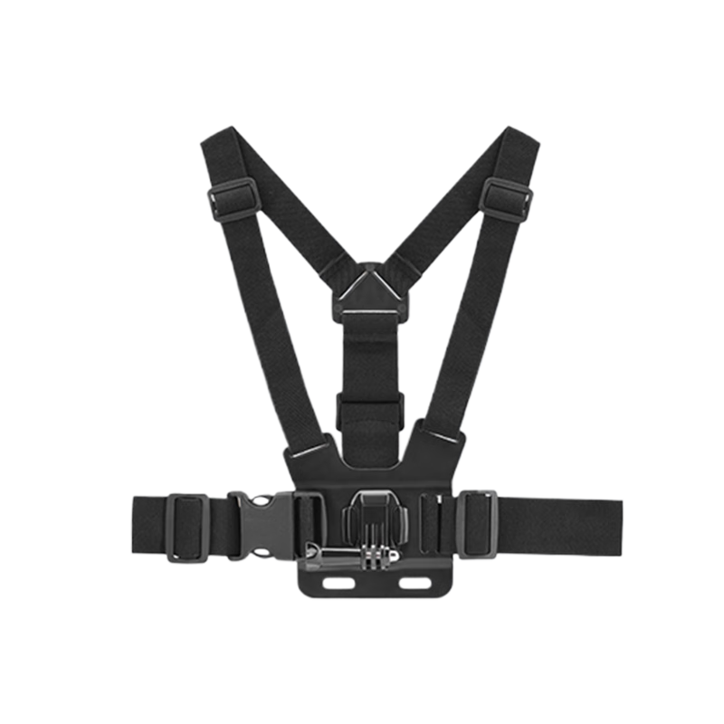 Smorss Chest and Head Strap Mount for DJI Action 6/5 Pro/4 Sports Camera, Front Chest Mount for Cycling First-Person View, Compatible with Yingshi Luna/AcePro2 Accessories