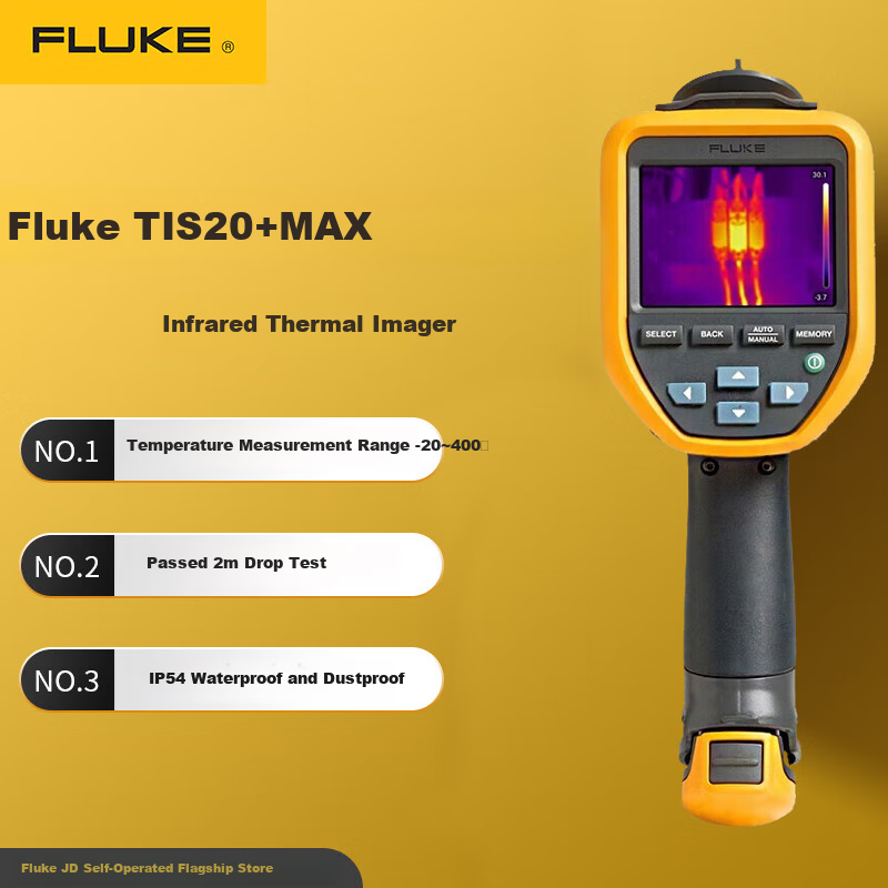 FLUKE TIS20+MAX Infrared Thermal Imager Handheld Scientific Infrared Thermal Imaging -20 °C to 400 °C