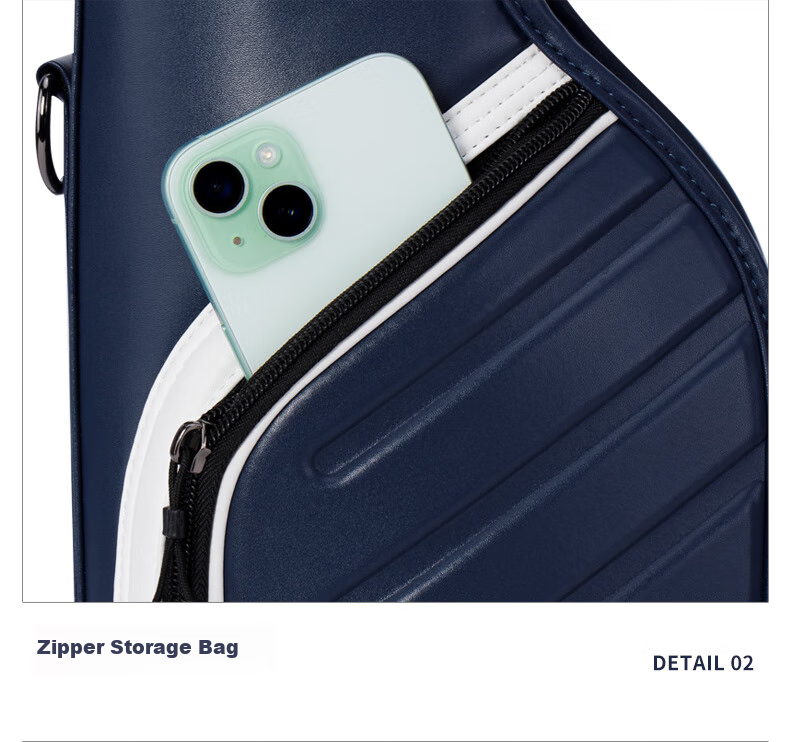 PGA Golf Bag for Men, Ultra-Light Portable Club Bag, Practice Ball Bag for 6 Clubs, Navy Blue 8